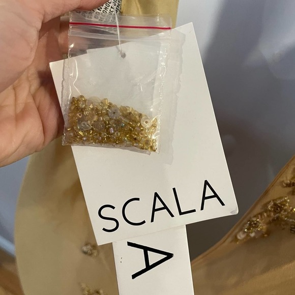 NWT Scala Style 25360 Tea Length Mother of Bride Dress with Jacket Art Deco 14 - Picture 15 of 16